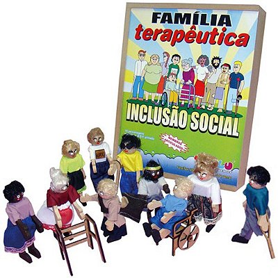 Brinquedo Educativo Familia Terapêutica Inclusao Social Em Mdf 10 Personagens Mdf