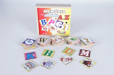 Brinquedo Educativo Memória Do Alfabeto De A A Z