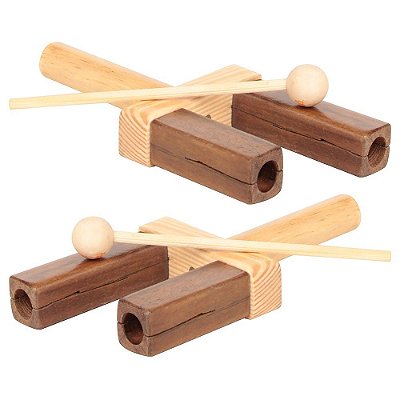 Brinquedo Educativo Agogô Instrumento Musical Idiofônico