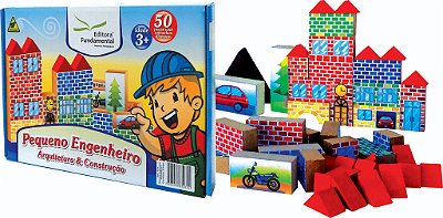 Brinquedo Educativo Pequeno Engenheiro Arquitetura E Construçao 50 Peças