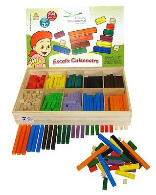 Escala Cuisenaire Com 294 Peças Completo