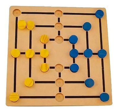 Brinquedos Educativos - Jogo Trilha Em Madeira 18 Peças