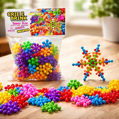 Blocos De Montar Estrela Infantil Educativo Didático