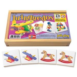 Jogo De Memória Brinquedos 40 Peças Escolar Infantil Aprendizado Lúdico