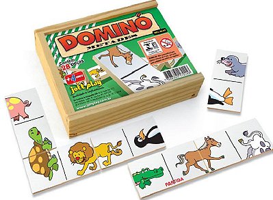 Brinquedo Educativo Dominó Metades 28 Peças