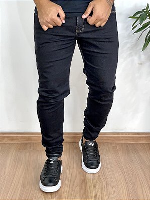 Calça Jeans Skinny Escura Premium Sem Rasgo - Hunt Bear