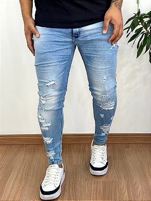 Calça Jeans Super Skinny Clara Destroyed LK - Jay Jones