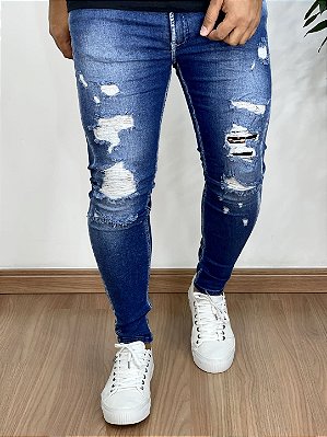 Calça Jeans Super Skinny Média Forro Esquerdo V3 - City