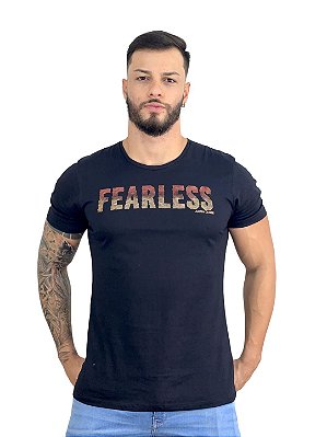 Camiseta Básica Preta Fearless - Austin Club #