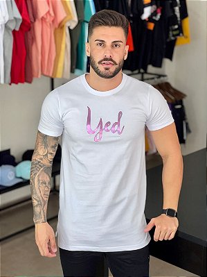 Camiseta Branca Logo Holográfico - Yed