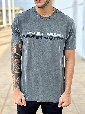 Camiseta Half Foil Cinza - John John