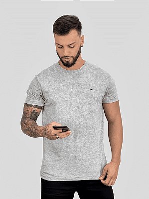 Camiseta Clássica Essencial Cinza - Tommy Hilfiger