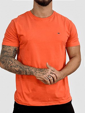 Camiseta Clássica Essencial Laranja - Tommy Hilfiger