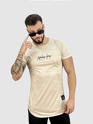 Camiseta Básica Marrom Escuro Logo Laranja - John John - Imperium Store