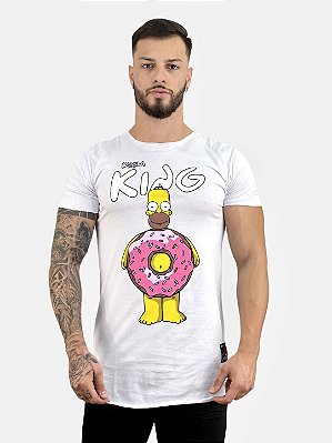 Camiseta Longline Branca Donuts - Kreta Clothing [
