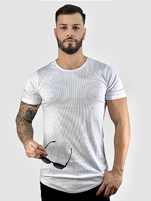 Camiseta Longline Canelada Básica Branca- Austin Club #