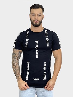 Camiseta Longline Preta Haterz Full- Haterz %