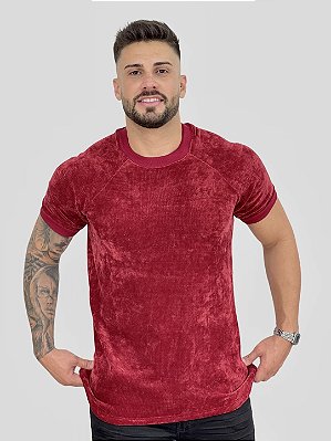 Camiseta Longline Tricot Basic Bordo - Totanka