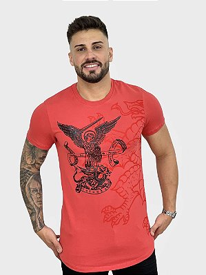 Camiseta Longline Vermelha Victory Of Faith - Totanka