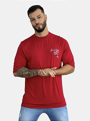 Camiseta Vermelha Oversized Concept Premium - All Tribe