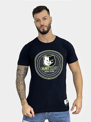 Camiseta Longline Preta Circle Bear  - Hunt Bear