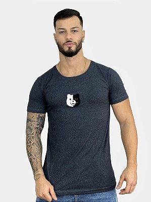Camiseta Longline Mescla Urso Soft Touch - Hunt Bear