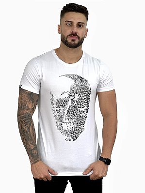 Camiseta John John Masculina Motorcycle Suply Co. Branca