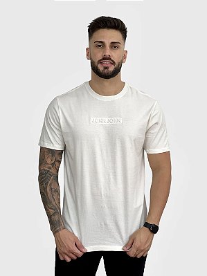 Camiseta Escritas Relevo Off White - John John