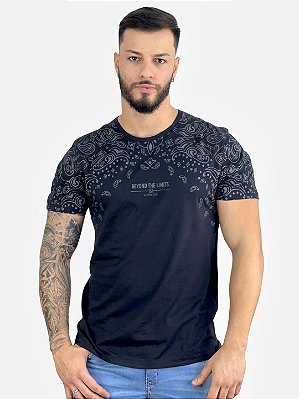 Camiseta Preta Symbols Beyond - Austin Club #