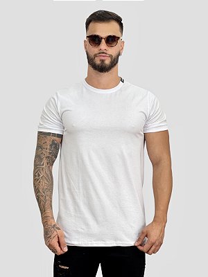 Camiseta Longline Branca Strong No Stamp - Yed*