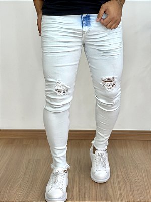 Calça Jeans Super Skinny Clara Rasgo No Joelho - Degrant*