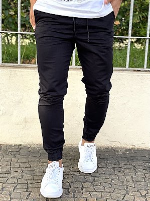 Calça Masculina Jogger Preta Premium ¬