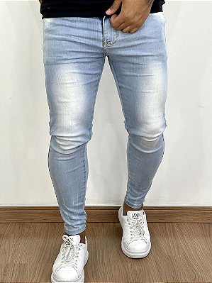 Calça Jeans Masculina Super Skinny Clara Básica Premium