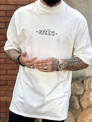 Camiseta Oversized Masculina Off White Dream