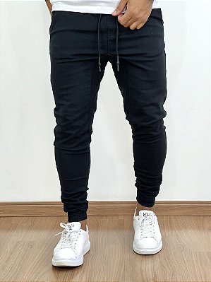 Calça Jogger Masculina Preta Básica