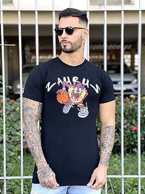 Camiseta Longline Masculina Preta Totanka - KFW STORE