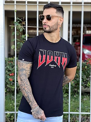 Camiseta Preta Brasão Old - John John - Imperium Store