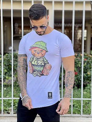 Camiseta Longline Masculina Preta Caveira e Cobra Pedraria - Imperium Store