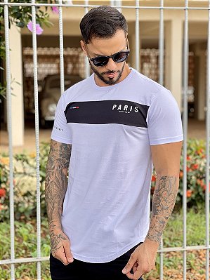 Camiseta Longline Branca Caveira Preta - John Verdazzi - Imperium Store