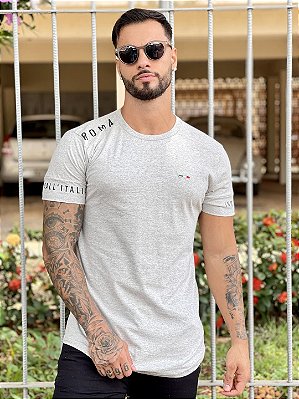 Camiseta Longline Masculina Preta Caveira e Cobra Pedraria - Imperium Store