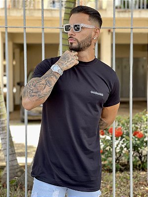 Camiseta Longline Masculina Preta Totanka - KFW STORE