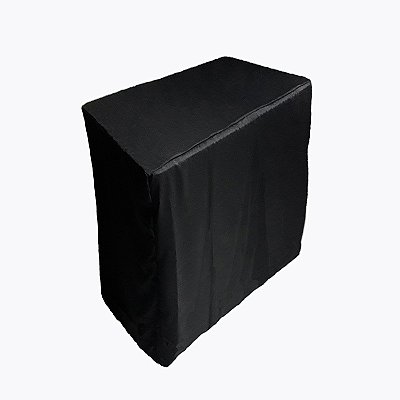 Capa para mesa camping alumínio dobrável preta - 90x60x70