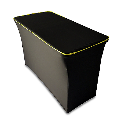 Capa para mesa dobrável Elastano NeON Amarelo P - 84e90cm