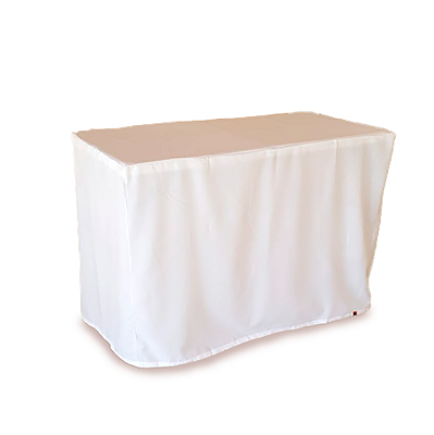 Capa para mesa dobrável Envelope Branca G - 183x76x74cm