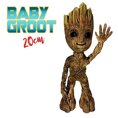 Baby Groot Acenando (bye) - Guardiões Da Galáxia - (20cm) 3d