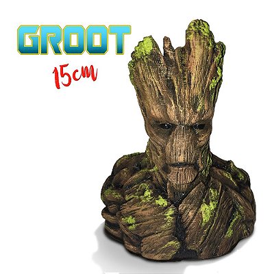 Busto Groot - Guardiões Da Galáxia - (15cm) Impressão 3d