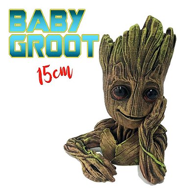 Baby Groot Vaso E Porta Lápis- Guardiões Da Galáxia -15cm 3d