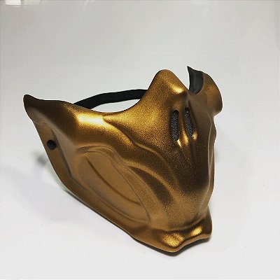 Máscara Gold Scorpion com Filtro (MK11)