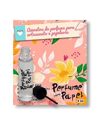 FLOR DO CAMPO 4 ml - AMOSTRA Perfume para Artesanato e Papelaria - Perfume para Papel