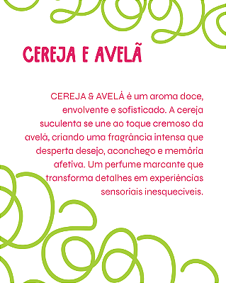 CEREJA E AVELÃ 100 Ml - MEGA Perfume Para Artesanato e Papelaria - Perfume para Papel